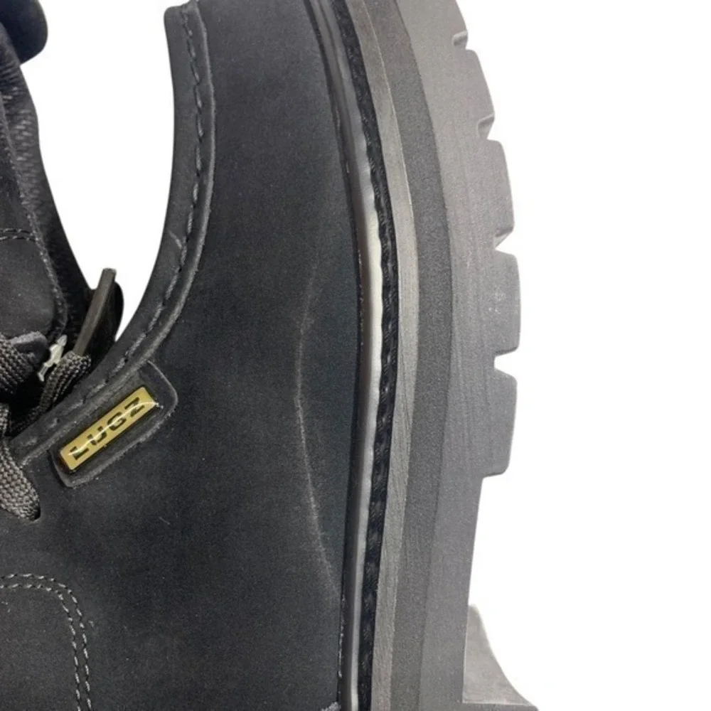 Lugz Black Suede‎ Chukka Boots Mens Lug Sole Lace Up Ankle Boots SZ 7.5